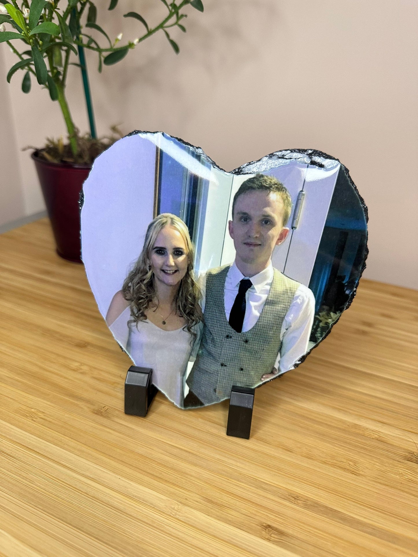 Personalised Heart Shape Photo Slate | Custom, Any Photo, Gloss Finish | Valentines Day, Mother's Day, Birthday Gift Present