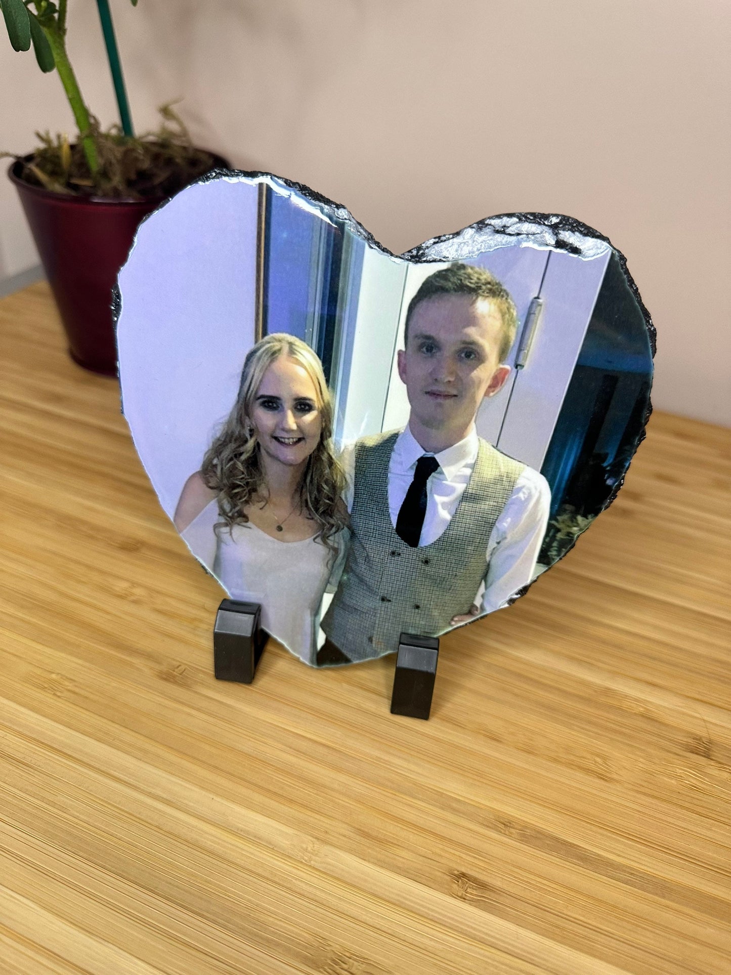 Personalised Heart Shape Photo Slate | Custom, Any Photo, Gloss Finish | Valentines Day, Mother's Day, Birthday Gift Present